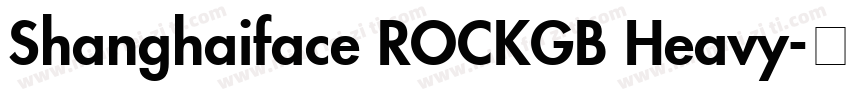Shanghaiface ROCKGB Heavy字体转换